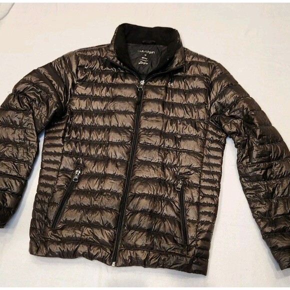 Calvin Klein 7° Warmth Factor Premium Down Jacket Women M Packable Coat - Picture 12 of 13